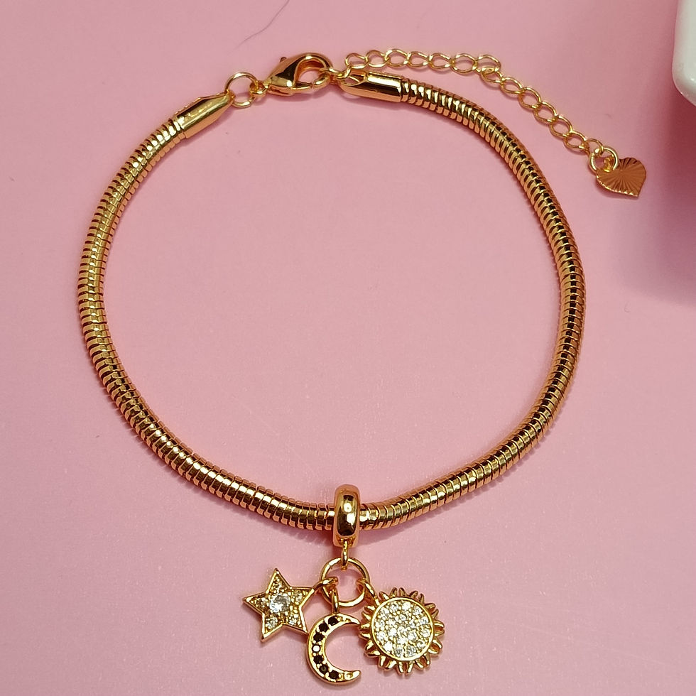 PULSERA STYLE PANDORA (DIJES: SOL, LUNA Y ESTRELLA) PUL642