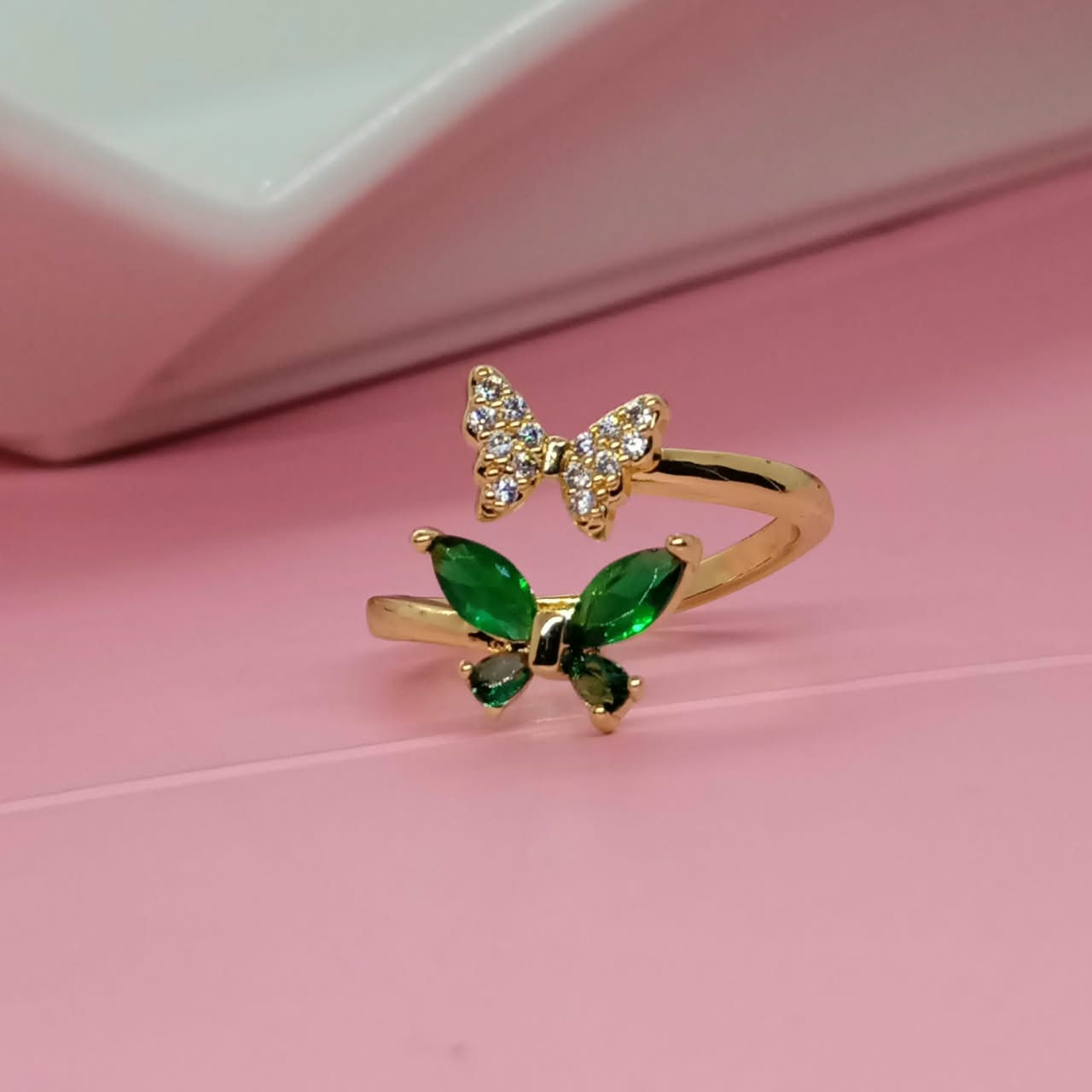 ANILLO MARIPOSITA VERDE