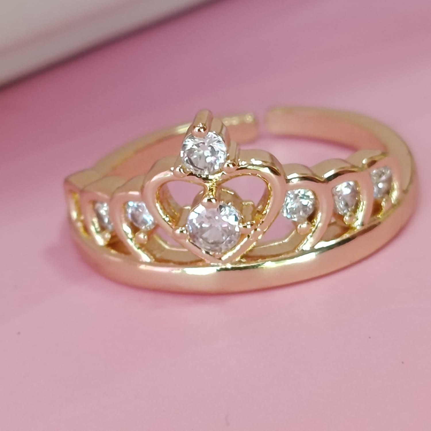 ANILLO CORONA CIRCONES CRISTAL