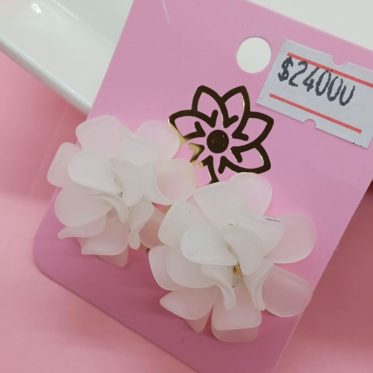 ARETE CRISPETA BLANCA