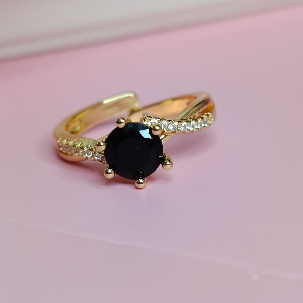 ANILLO CIRCON NEGRO AN522