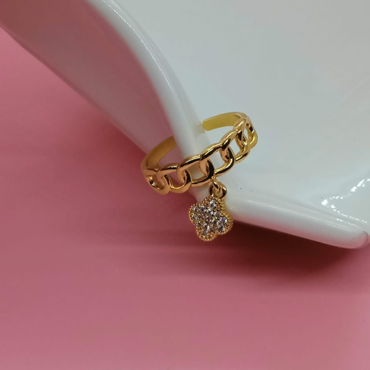 ANILLO TREBOL COLGANTE