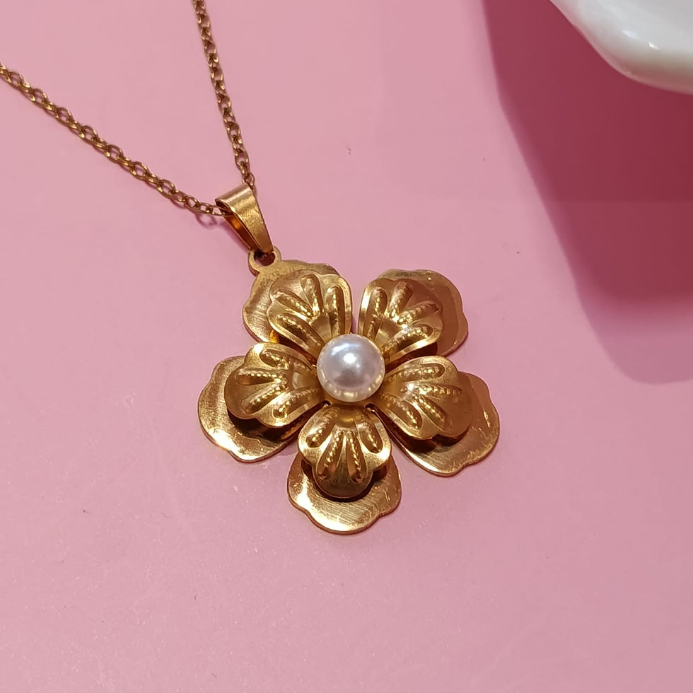 CADENA FLOR PERLA CAD33