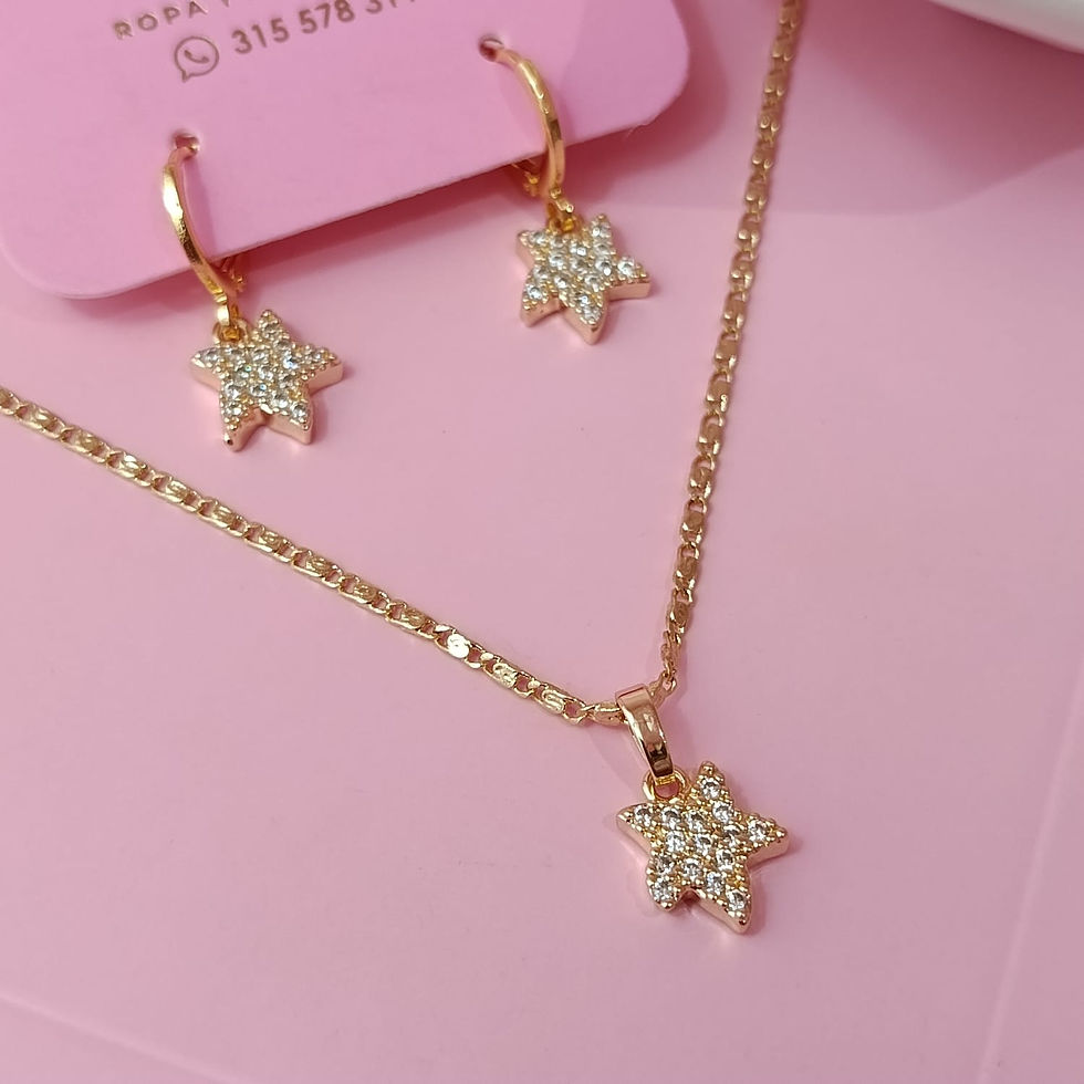 CADENA ESTRELLA MAR CIRCONES + CANDONGA CAD12