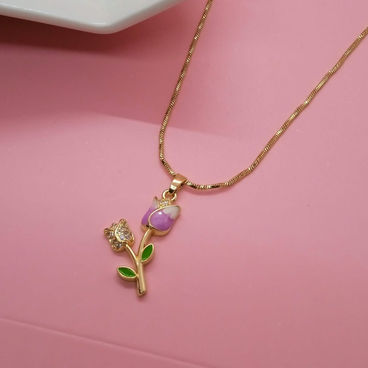 CADENA TULIPÁN MORADO
