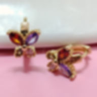 ARETE CANDONGA MARIPOSA COLORES AR750