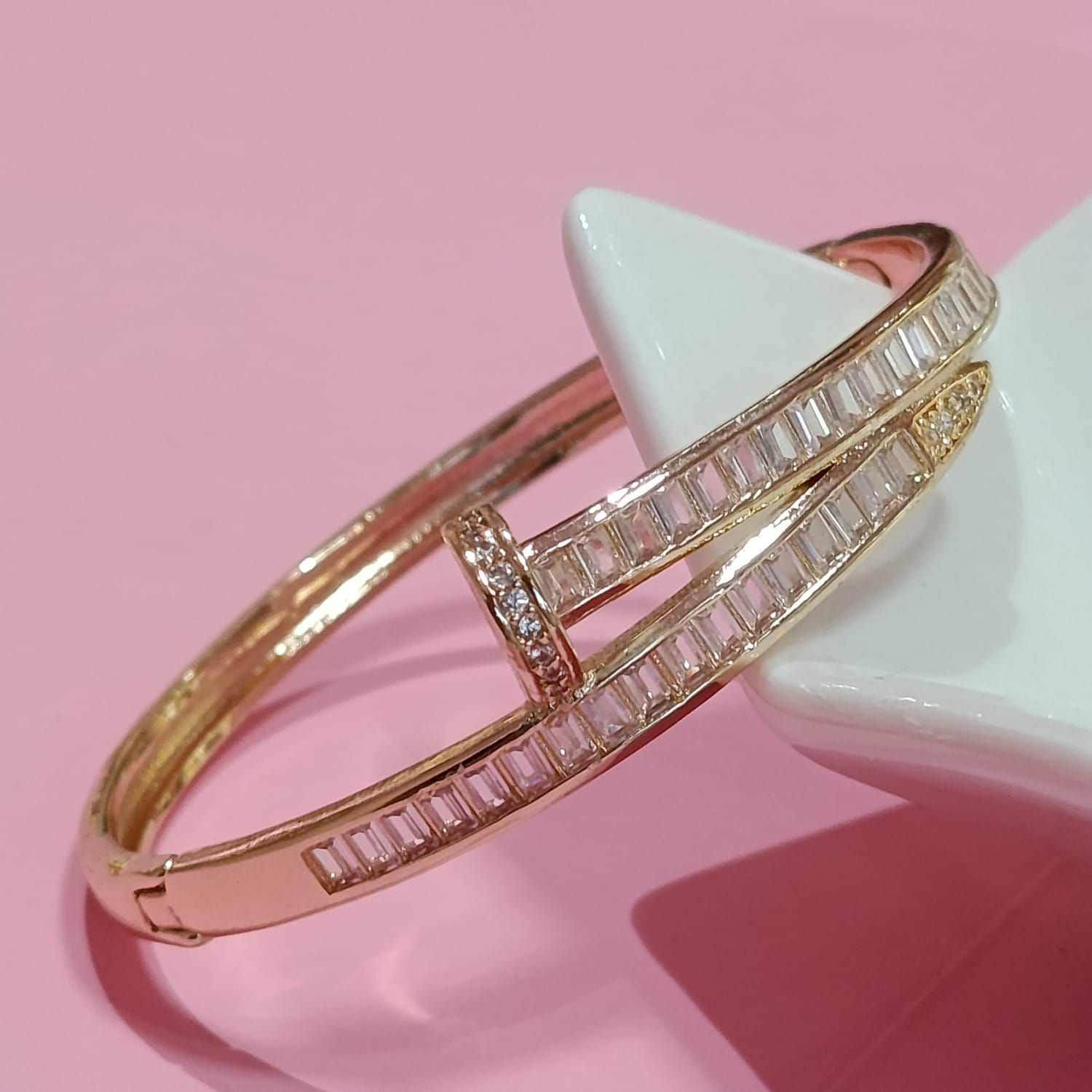 PULSERA BRAZALETE CLAVO BAGUETTE