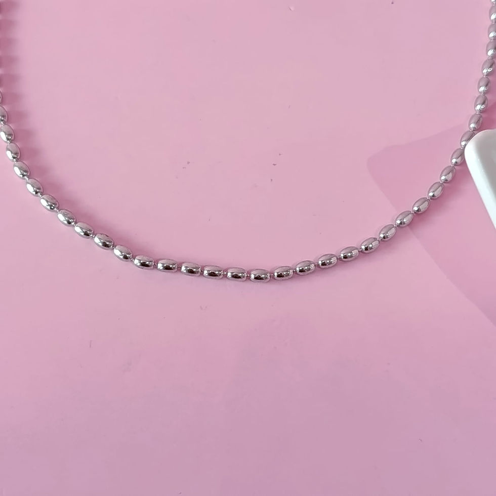 CADENA ARROZ PLATA CAD77