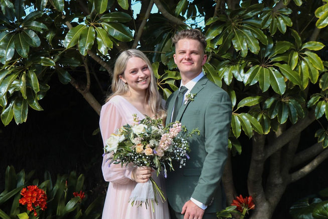 Bride wearing bespoke wedding dresses Melbourne style.
