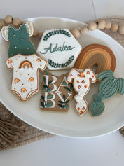 Decorated Sugar Cookies for a Baby Shower