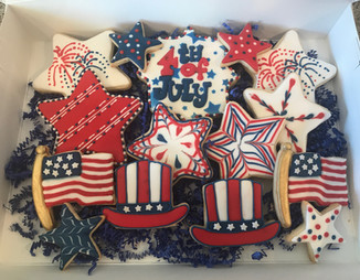 Fourth of July Decorated Sugar Cookies 