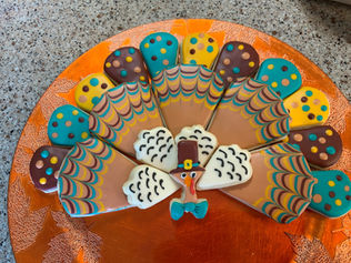 Thanksgiving Cookie Platter with  Decorated Sugar Cookies 