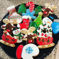 Decorated Christmas Sugar  Cookies