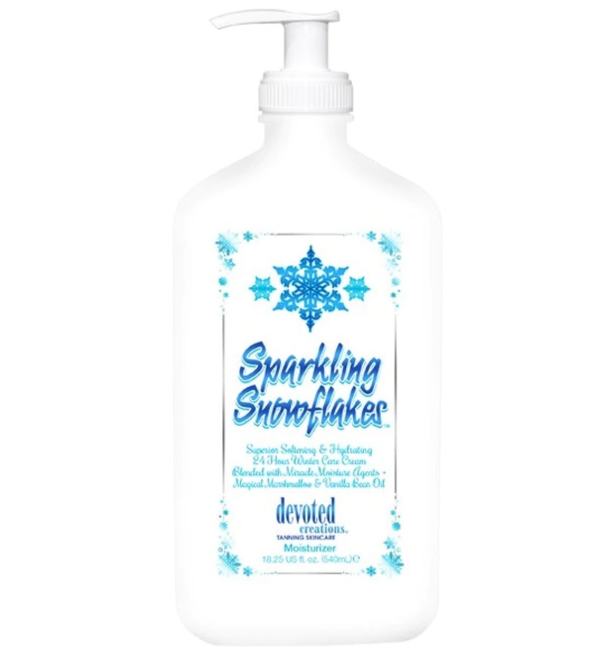 Devoted Creations Sparkling Snowflakes Winter Care Moisturizer 18 oz