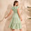 Thumbnail: Women's Solid Chiffon Maternity Midi Dresses Beauty Clothes Flying Sleeve Short 