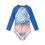 Thumbnail: New Children Swimsuits Girls Fashion Designed Long Sleeve One-Piece Swimwear Tod