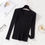 Thumbnail: Autumn Winter Women Sweaters Casual Long Sleeve Knitted V Neck Pullover Sweater 