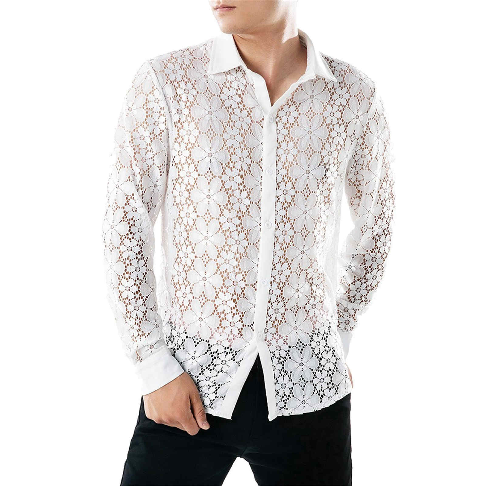 High Quality Men'S Shier Luxury Designer Pure Color Fashion Full Lace Club Men C