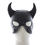 Thumbnail: Fashion Sexy Men Woman Ox horn Head Masks Fetish PU Leather Masquerade Cosplay A