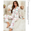 Thumbnail: Pajamas For Women's Home Clothes Suit Autumn Long Sleeve Turn-down Collar Tops &