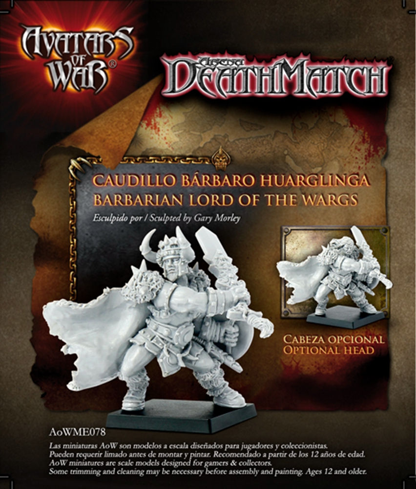 model kit resin kit 28323 Avatars of War Barbarian Lord Lord of the Wolves