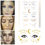Thumbnail: Gold Face Stickers Waterproof Temporary Face Tattoo Festival Sticker Facial Adhe