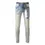 Thumbnail: High Street Distressed Vintage Men's Jeans Low Rise Stretch Skinny Button Fly Ri
