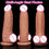 Thumbnail: Soft Huge Dildo Brown Big Long Cock Double Silicone Vaginal Masturbators Penis E