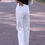 Thumbnail: White Pure Cotton Spring & Fall High Waist Casual Summer Denim
