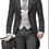 Thumbnail: Slim Fit Groom Tuxedo Morning Style Groomsmen Peak Lapel Wedding/Dinner Suits Be