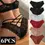 Thumbnail: 6PCS Women's Lace Panties Low Waist Comfort Briefs plus Size Tangas Sexy Female 