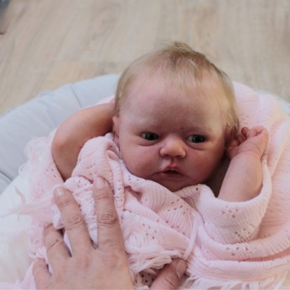 19 Inches Reborn Kits Evi Soft Vinyl DIY Reborn Doll Parts with Cloth Body and E