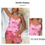 Thumbnail: Women's Sexy Lingerie Babydoll Nightdress Sleepwear Underwear Dress Pajamas Prin