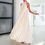 Thumbnail: Women Sexy Off Shoulder Gala Dress New Elegant Solid Swing Loose Party Dres