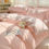 Thumbnail: Seersucker Bedding Set Duvet Cover Flat Sheets Pillowcase Bed Sheet Set Soft Com