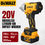 Thumbnail: DEWALT 20V Cordless Impact Wrench | High Torque Brushless Motor | Durable Lithiu