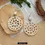 Thumbnail: Fashion Bohemia Style Rattan Design Earrings For Women Exaggerate Fabric Big Flo