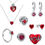 Thumbnail: New 925 Silver Red Series Diy Bead Heart Rings Fits Original Pendant Necklace Ch