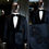 Thumbnail: Wedding Men Suits Tuxedos Modern Groom Suit Formal Attire Applique Sequined Shaw