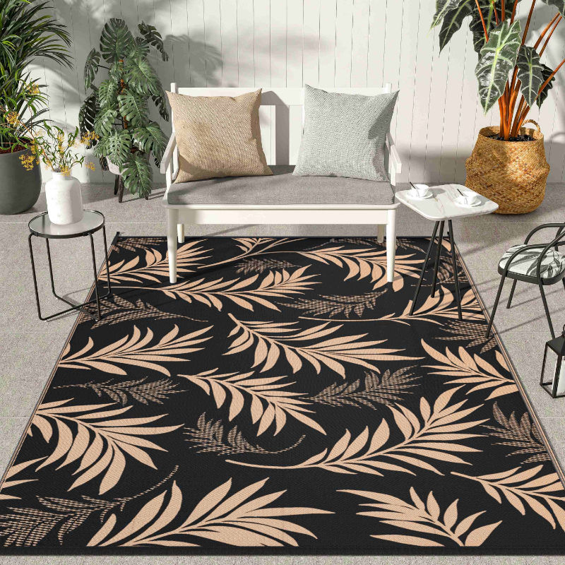 Outdoor Rug Waterproof for Patios Clearance Reversible Camping Rug Carpet Large