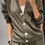Thumbnail: Spring Solid Sports Comforty Casual Two Piece Set Women V Neck Button Top Jacket