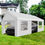 Thumbnail: Carport Canopy 12x20 Heavy Duty Portable Garage with Roll-Up Ventilation Windows