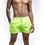 Thumbnail: Mens Swim Trunks with Mesh Lining Side Pockets Solid Beach Shorts Quick Dry Ligh