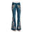 Thumbnail: Women's Jeans Embroidered Slim Skinny Washed Flared Pants Jeans Women