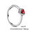 Thumbnail: New 925 Silver Red Series Diy Bead Heart Rings Fits Original Pendant Necklace Ch