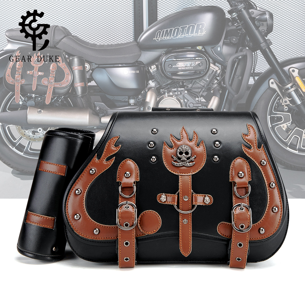 Heavy Industry Personalized Cruising Motorcycle Equipment Side Bag European and 