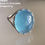 Thumbnail: Unusual Natural Icy Ocean Blue Aquamarine Ring Women Oval Transparent Fluorescen