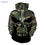 Thumbnail: Men's Sweatshirt 3D Skull Digital Print Street Fashion Pullover Hoodies Outdoor 