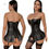 Thumbnail: 14 Plastic Bones Women Overbust  Sexy Exotic Trim Body Shaper Plus Size Lingerie