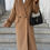 Thumbnail: Autumn Women's Fashion Sexy Casual Elegant Coat  Solid Color Simple Long-Sleeved